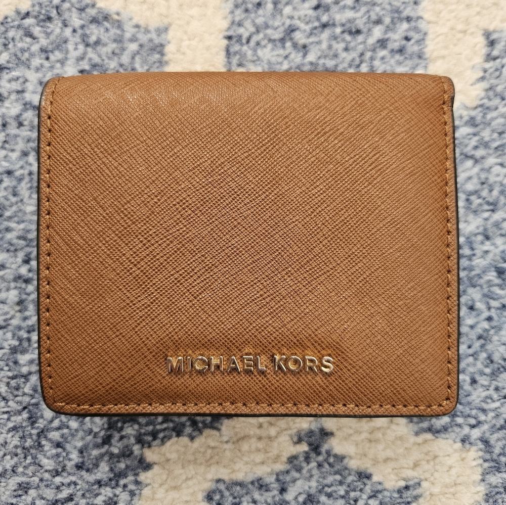 Michael Kors Leather Carryall Card Case